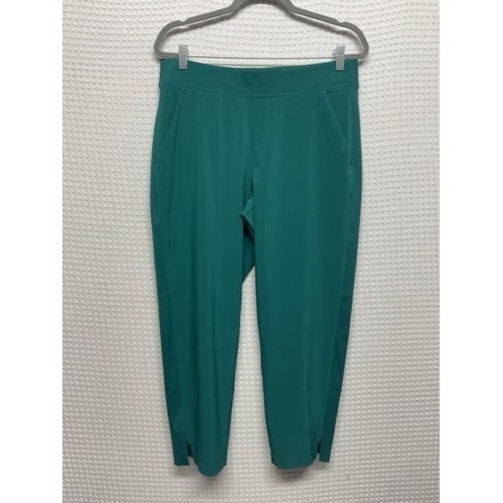 NWOT‎ Athleta Brooklyn Emerald Green Mid-Rise Ankle Pants Women 12P Indonesia